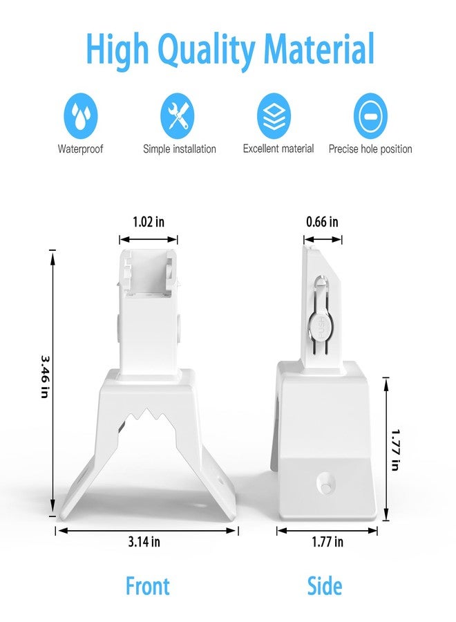 حامل زاوية Koroao لكاميرا Eufy Security SoloCam S340/SoloCam E30/E42، كاميرا أمان تعمل بالطاقة الشمسية (أبيض) - Image 4